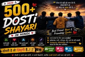 Dosti Shayari in Hindi 2026