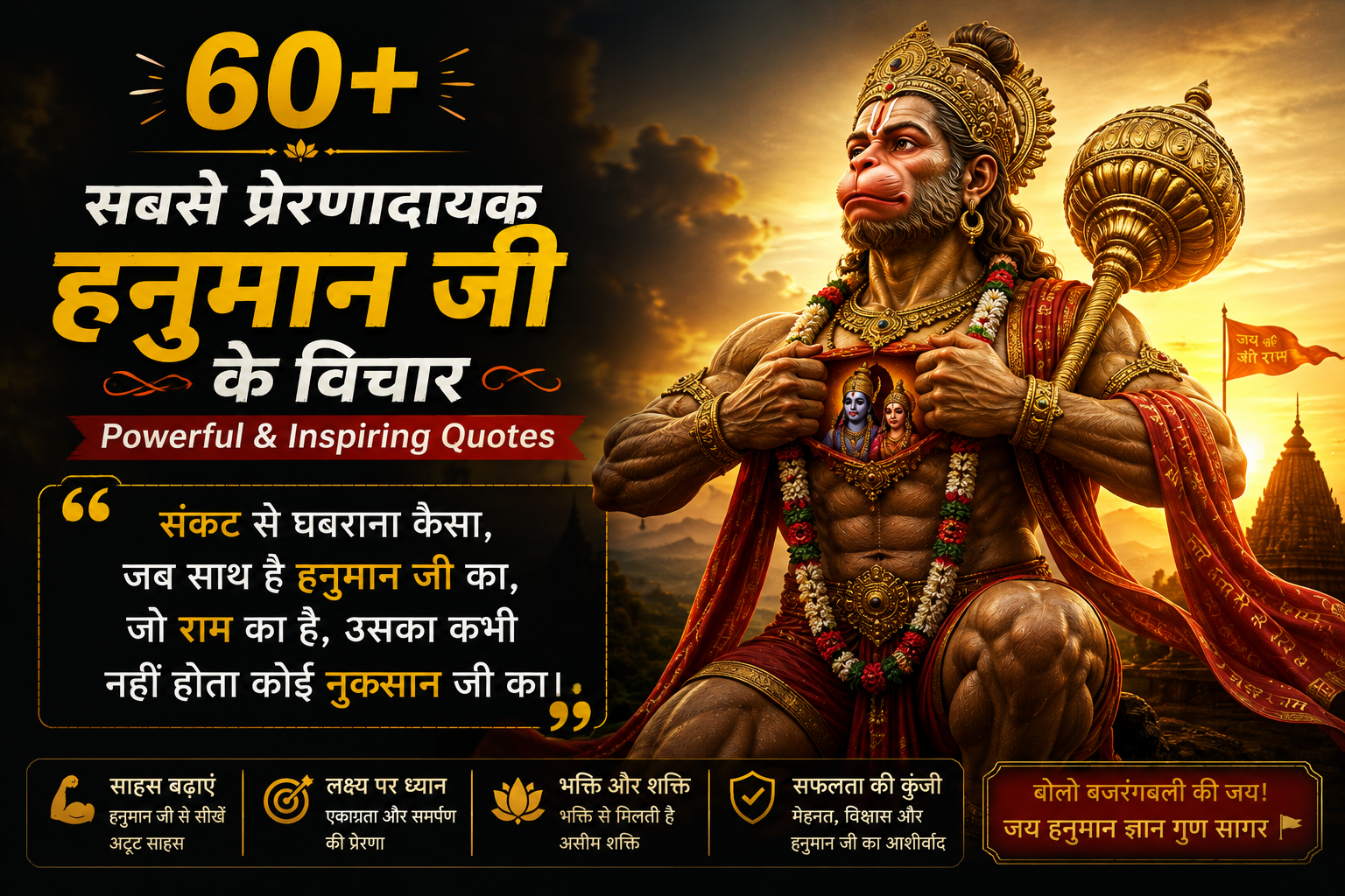 Best Motivational Lord Hanuman Quotes