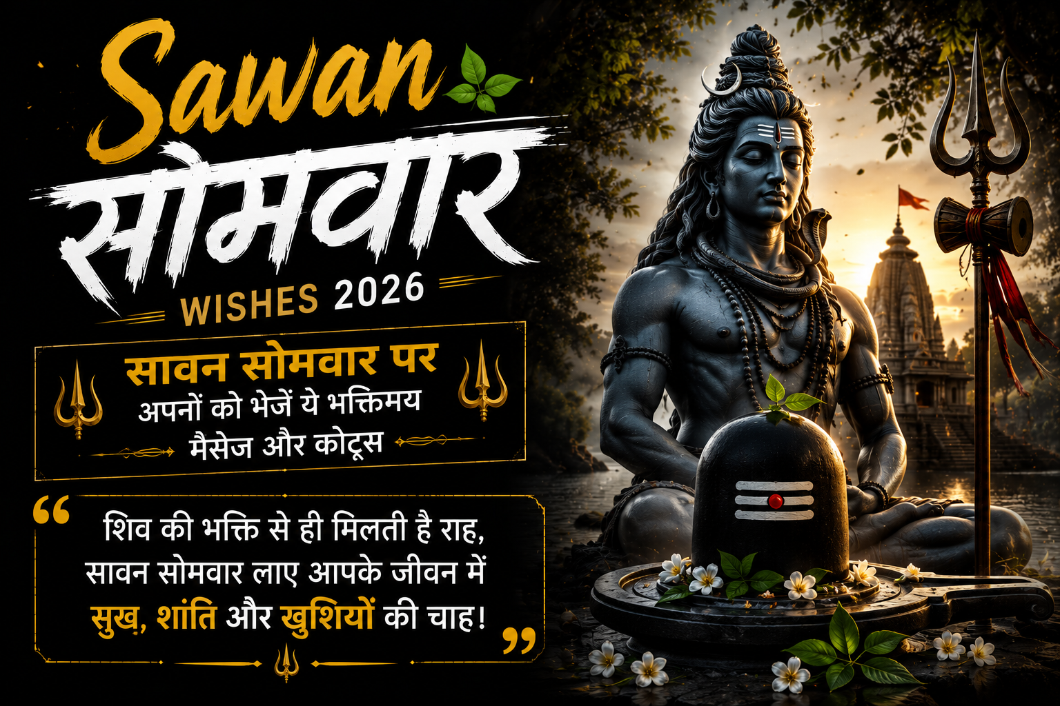 Sawan Somvar Wishes 2026